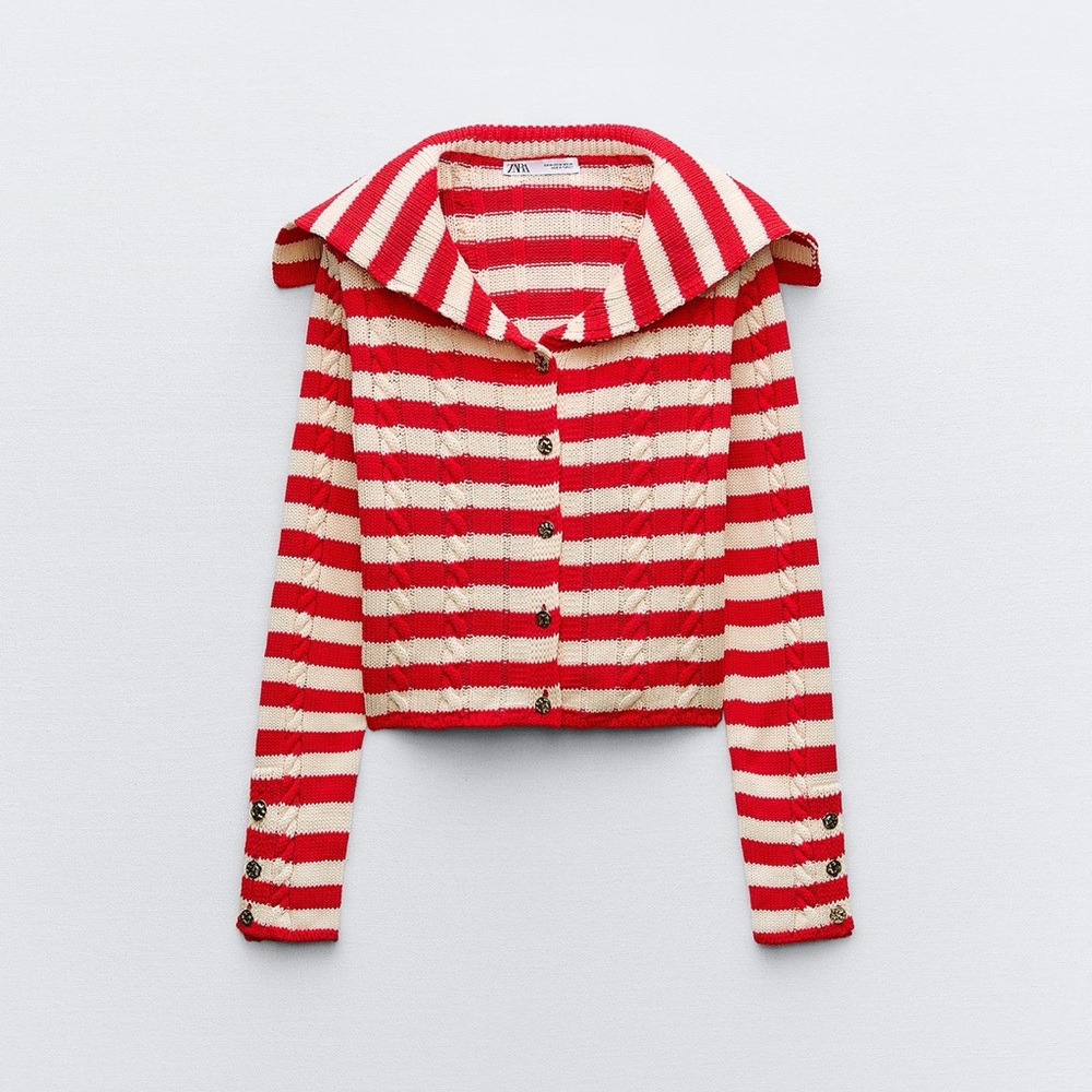 Zara cable knit cardigan